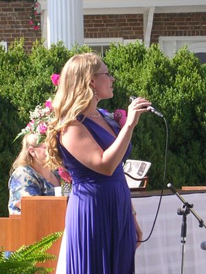 Celeste singing.